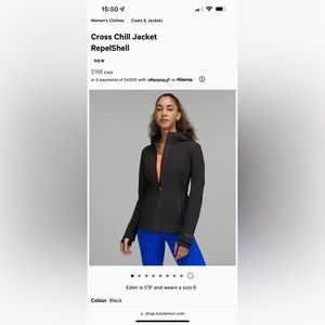 lululemon jacket size 2